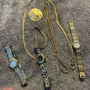 Gold and Silver Women's Accessory Set